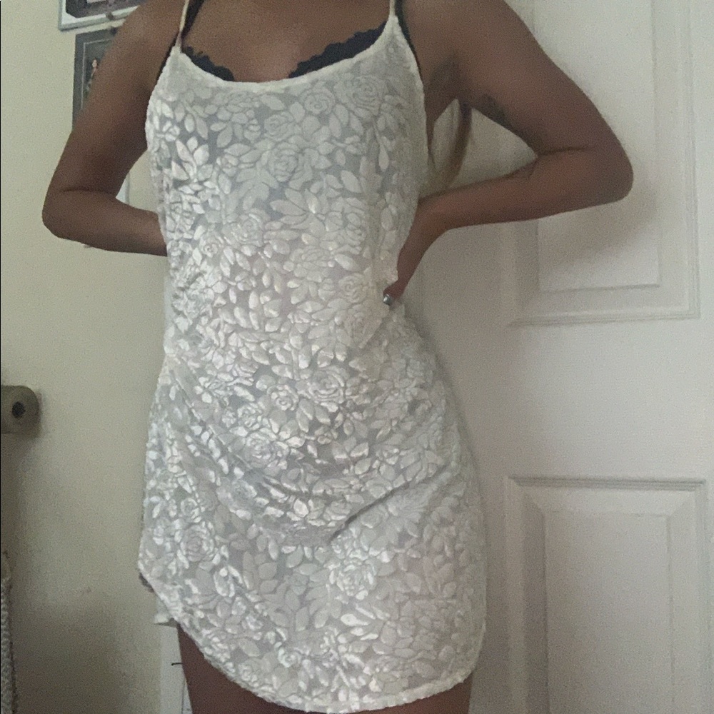 White lace dress